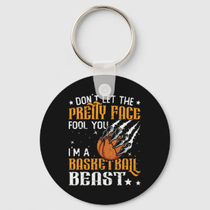 Don't Let The Pretty Face Fool You Women Girls Ske Keychain