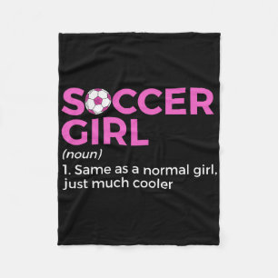 Don't Let The Pretty Face Fool You Women Girls Soc Fleece Blanket
