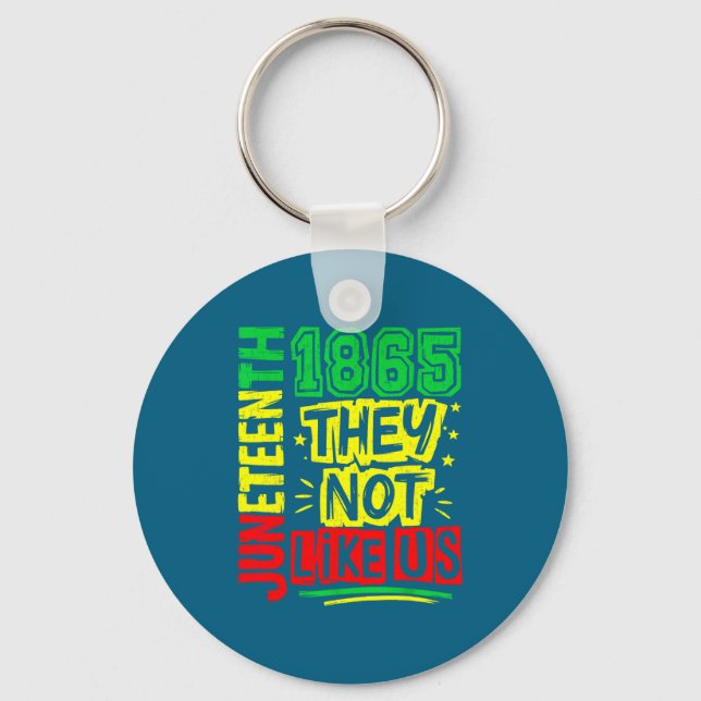 Don't like freedom black history juneteenth 1865 keychain (Front)