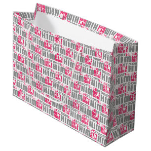 Don't look at him he's mine large gift bag