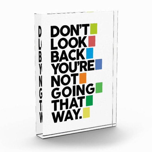 Don't look back photo block (Left)