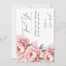 Don't Make Me Blush Thank You Card