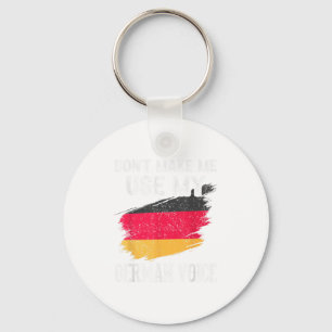 Dont Make Me Use My German Voice Germany Teacher S Keychain