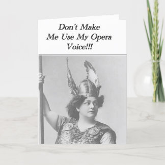 Don't Make me use my Opera voice Card