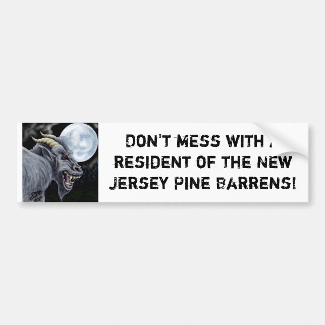Don't mess with a resident of the Ne... Bumper Sticker (Front)