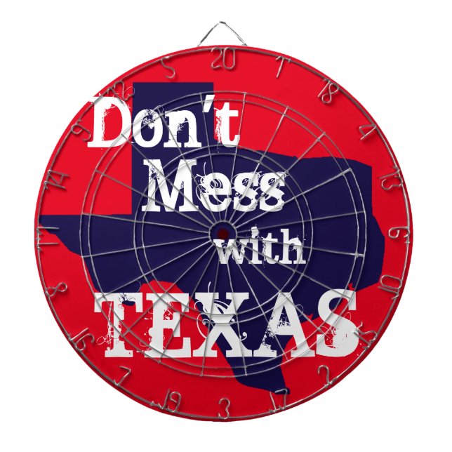 Don't Mess with Texas Dartboard (Front)