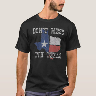 Dont Mess With Vintageeas Longhorn Lone Star State T-Shirt