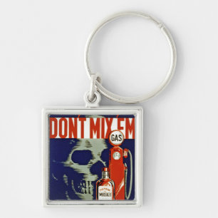 Don't Mix 'Em Keychain