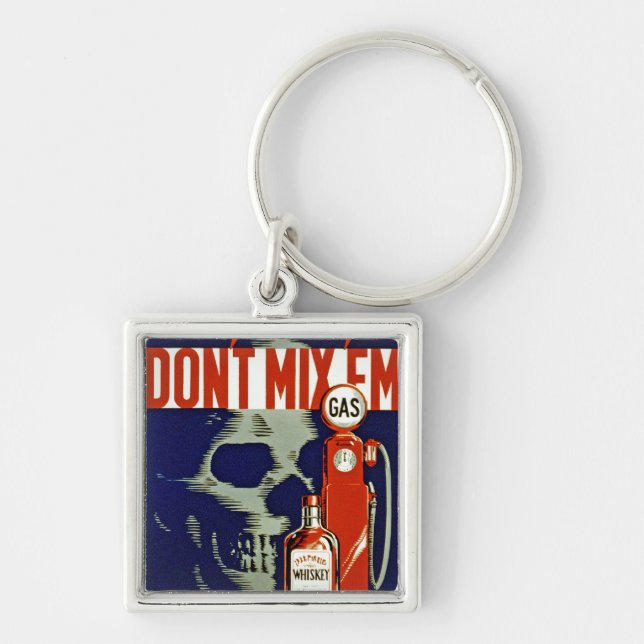 Don't Mix 'Em Keychain (Front)