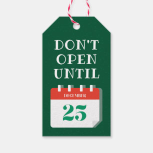 Don't Open Until December 25th Gift Tags