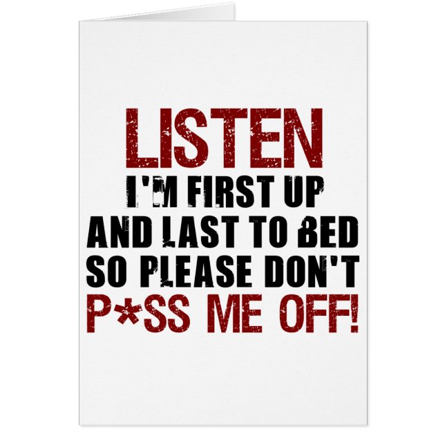 Don't P*ss Me Off!! (Front)