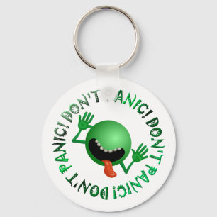 don't panic bug keychain