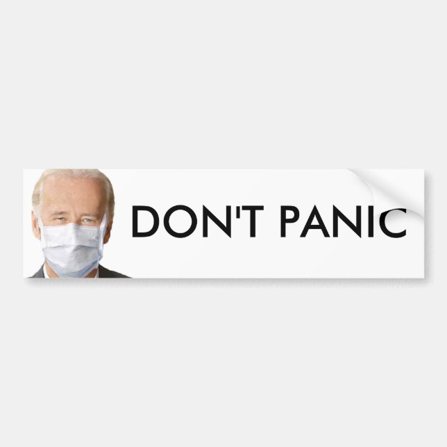 DON'T PANIC BUMPER STICKER (Front)