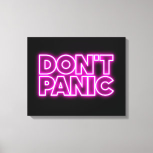 Don't Panic Canvas Print