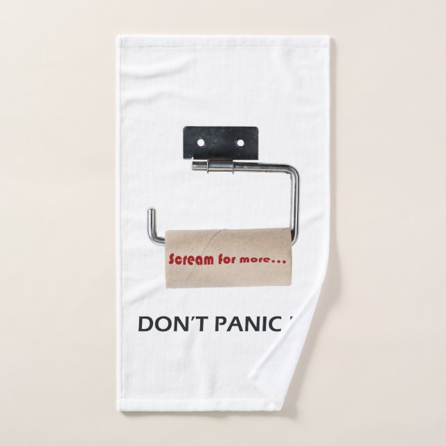 Don't panic! hand towel (Hand Towel)