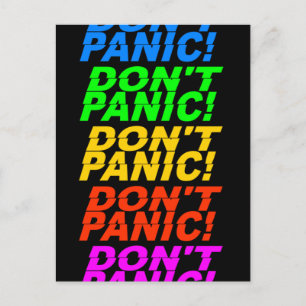 Don't Panic! postcard