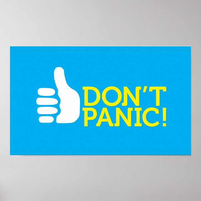 don't panic poster (Front)