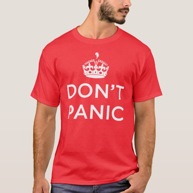 Don't Panic Red Tee (Front)