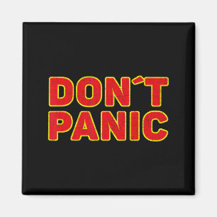 Don't Panic Vintage Distressed, Sarcastic Panickin Magnet