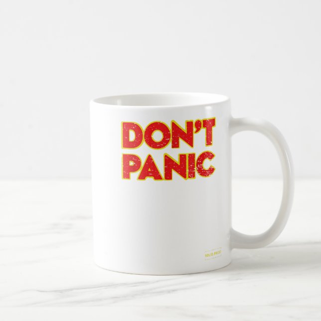 Don't Panic Vintage Distressed Shirt  Coffee Mug (Right)