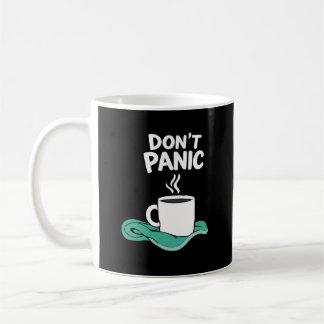 Don't Panic with towel Coffee Mug