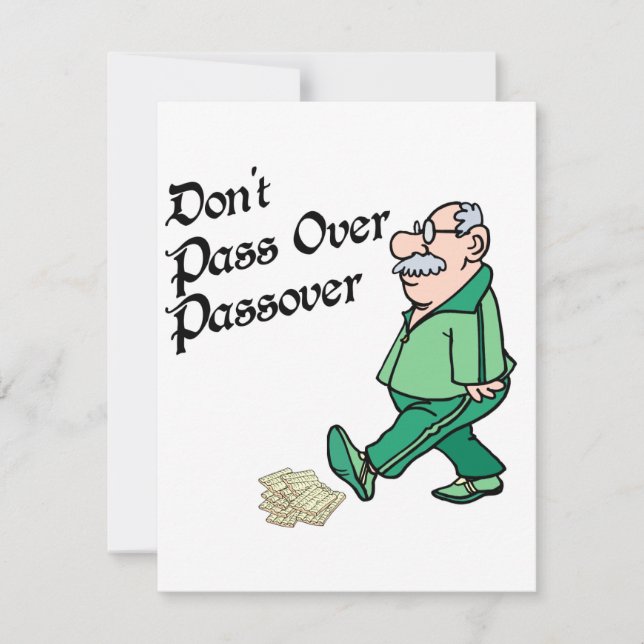 Don't Pass Over Passover Card (Front)
