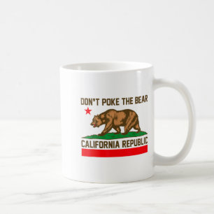 Don't poke bear california republic california us coffee mug