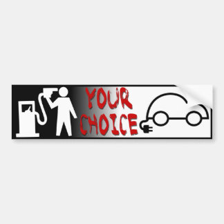 Don't Pump - Go electric bumpersticker Bumper Sticker