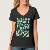 Don't Push the Horses boho watercolor flowers