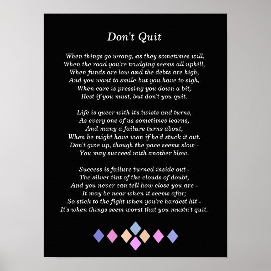 dont quit poem framed dont quit poem framed