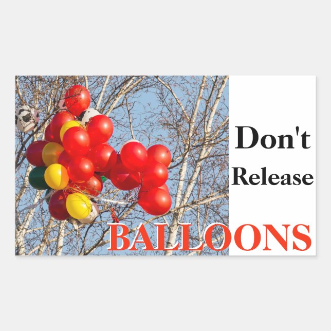 Don't Release BALLOONS Sticker (Front)