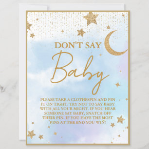 Don't Say Baby Baby Shower Game