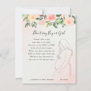Don't Say Boy Or Girl Baby Shower Game