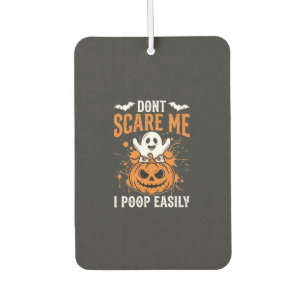 Don't Scare Me Halloween Ghost Pumpkin Design Air Freshener