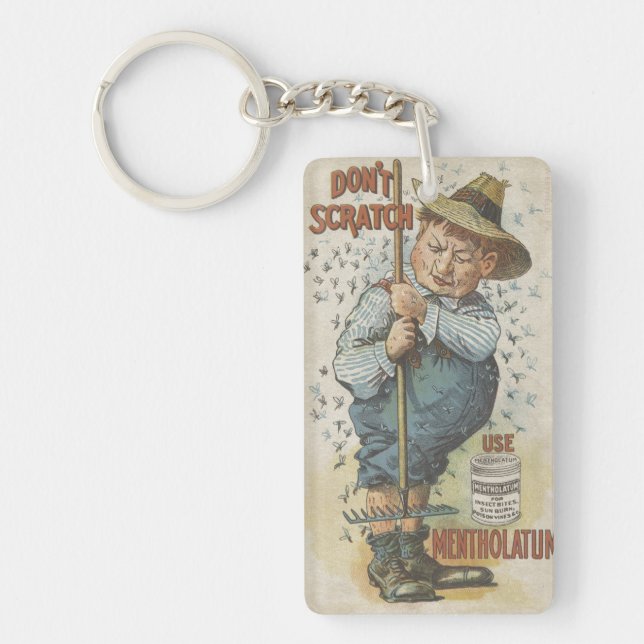 Don't Scratch Use Mentholatum Ephemera Keychain (Front)