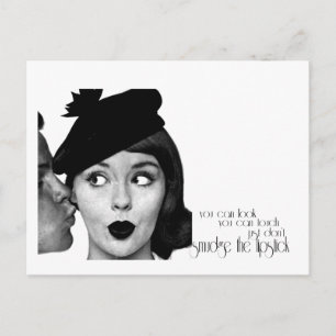 Don't Smudge the Lipstick Postcard