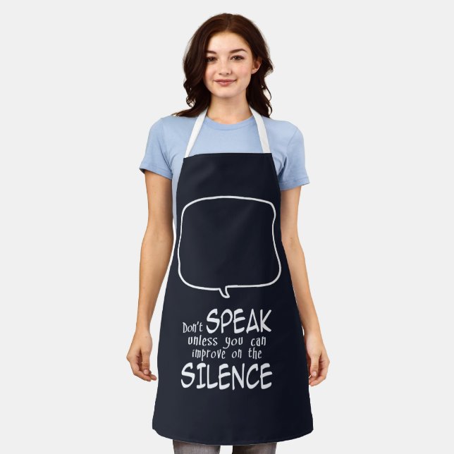 Don't Speak Apron (Worn)