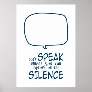 Don't Speak Poster