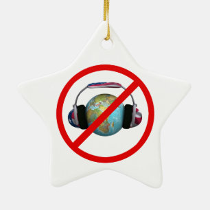Don't Spy The World Ceramic Ornament