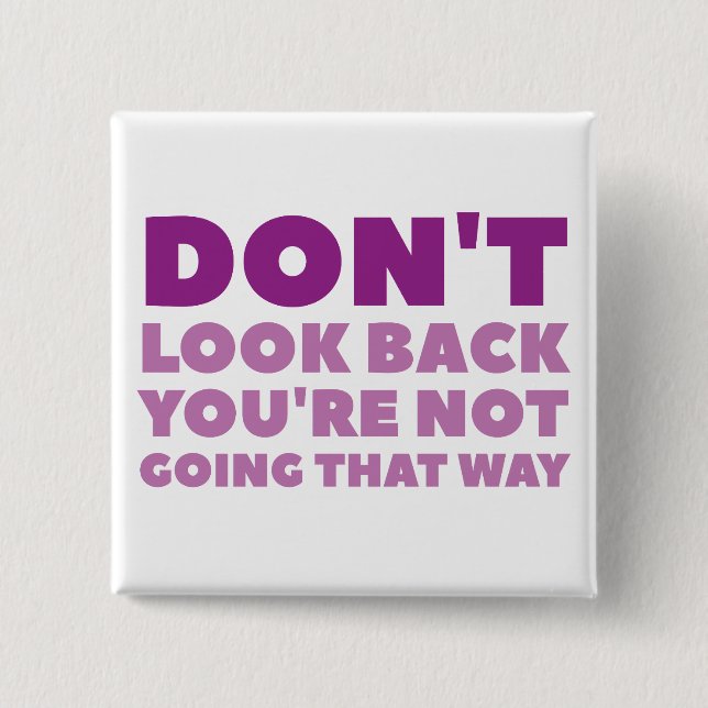 Don't -  Square Button (Front)