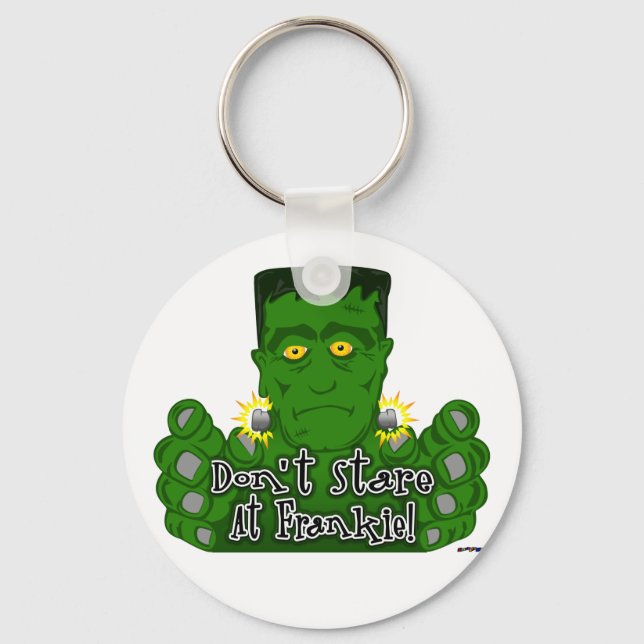 Don't Stare At Frankie! Keychain (Front)