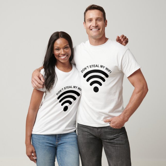 Dont Steal My Wifi Couple T-Shirt (Unisex)