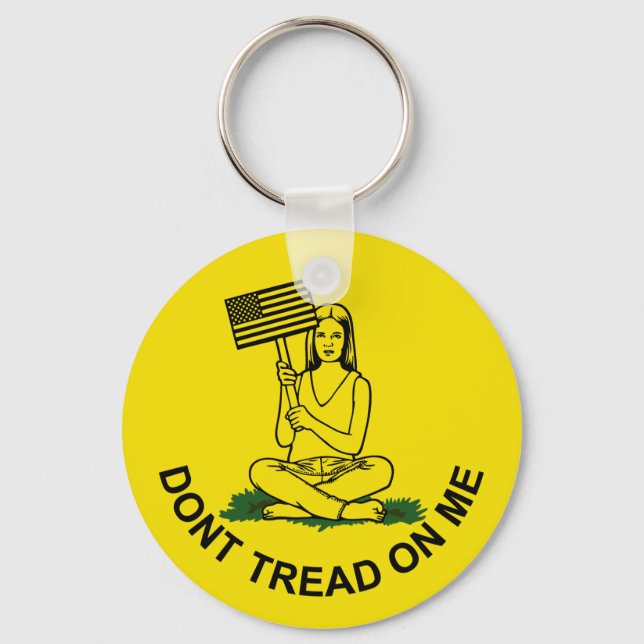 Dont Stomp On My Head Keychain (Front)