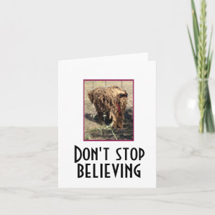 Don't stop believing card