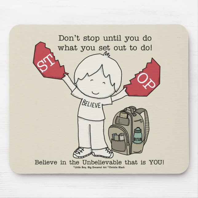 Don't Stop Mouse Pad (Front)