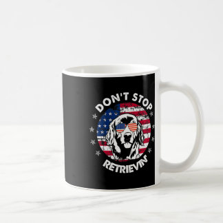 Don't Stop Retrieving Golden Retriever 4th Of July Coffee Mug
