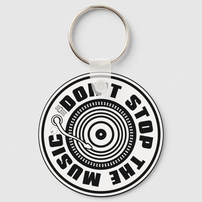 DON'T STOP THE MUSIC KEYCHAIN (Front)