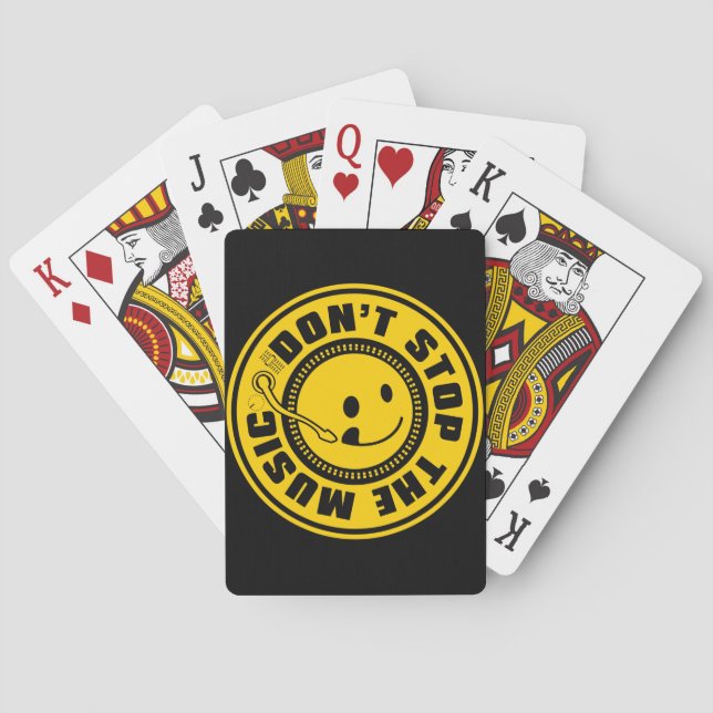 DON'T STOP THE MUSIC PLAYING CARDS (Back)