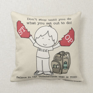 Don't Stop Throw Pillow