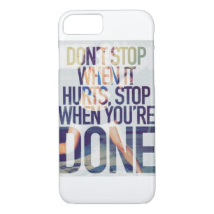 Don't Stop When It Hurts - Women's Workout iPhone 8/7 Case